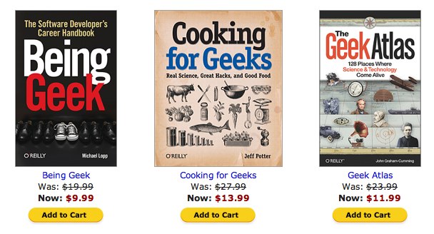 O'Reilly Ebook Deal of the Day Geek Culture Picks